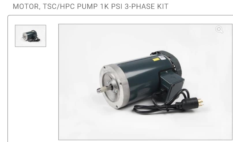 Мотор системы подачи СОЖ через шпиндель TSC 1K