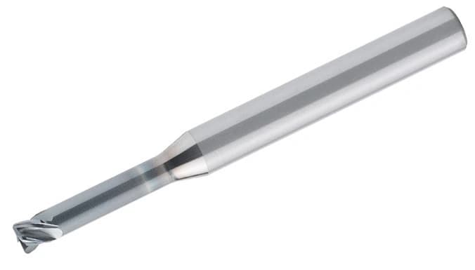 Фреза концевая твердосплавная APL131-CRFN4-0300-0200-030, с радиусом при вершине, обниженная шейка, ØD 3 мм