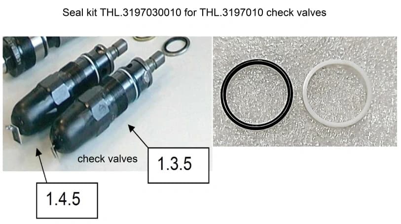 Комплект уплотнений для обратного клапана THL 3197030010