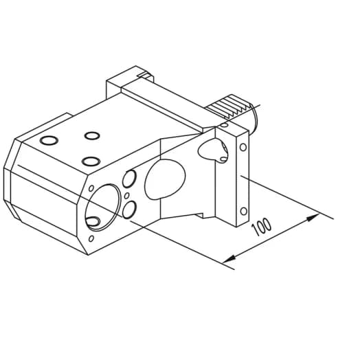 Держатель расточных резцов и корпусных сверл Ø32 мм, VDI30 OKUMA, H=100 мм