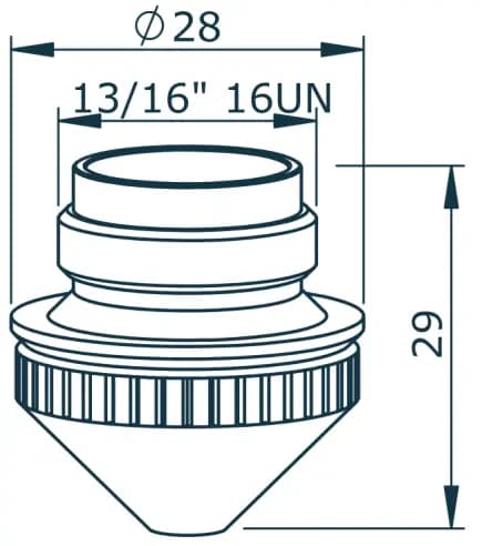 Сопло двойное CONE Ø1.25 для Salvagnini (3164010182)