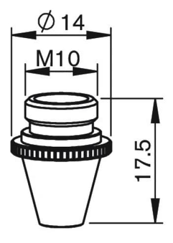 Сопло одинарное Ø2.5 (46603350525, MZ322-0025X)