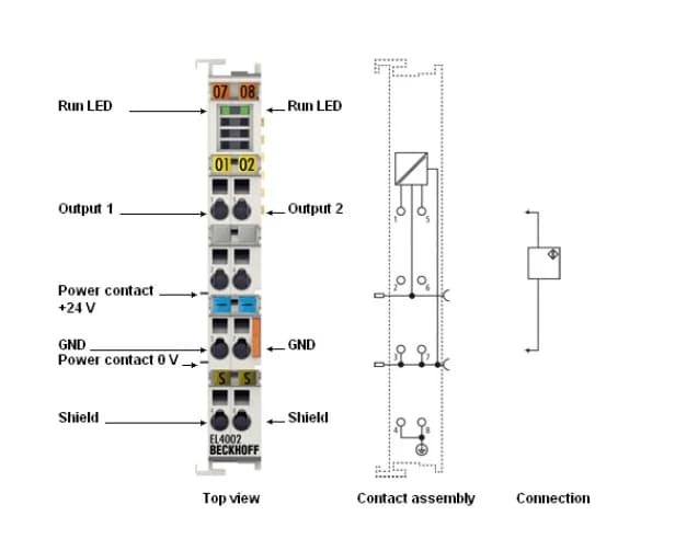 Аналоговый выходной терминал EL4002
