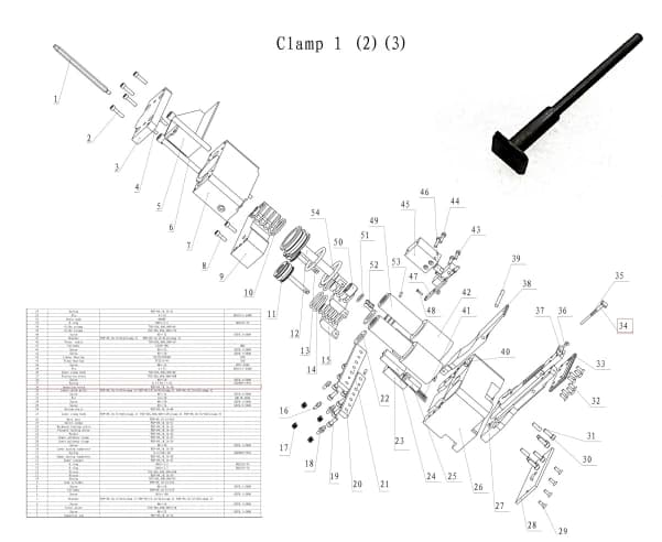 Толкатель датчика наличия листа PSP-09,10.1A-30