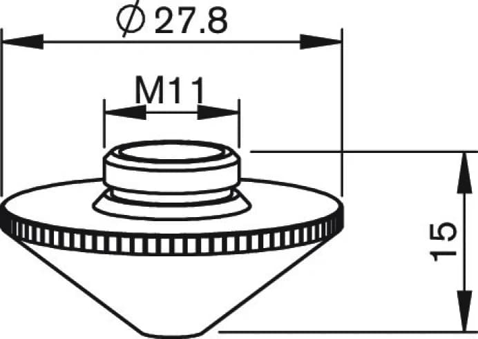 Сопло одинарное Ø2.5 HD (281551-P0591-576-00025, PT345-1551X)