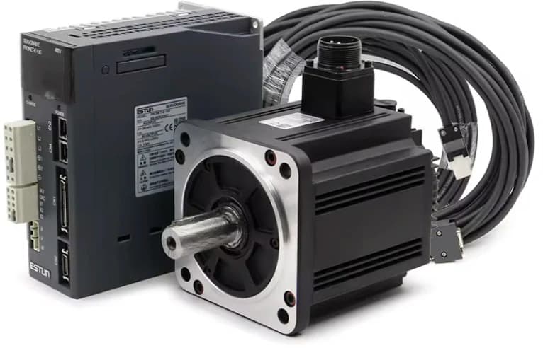 Комплект Estun (сервопривод ED3L-08AMA-JZ серводвигатель EM3J-08ATA221+ кабель энкодера EC3S-I1124-05, разъем кабеля управления)