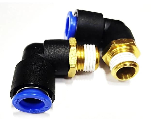 Угольник резьбовой для соединения пневматических трубопроводов KQL10-02S