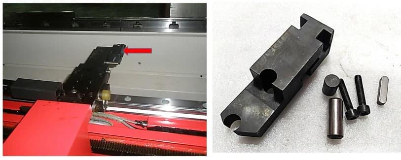 Рабочая часть заднего подвижного упора ("палец") AMB