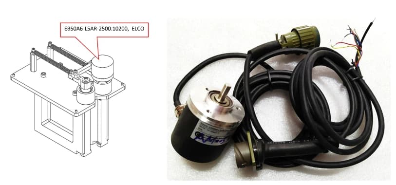 Энкодер с кабелем и разъемом, AMCZ