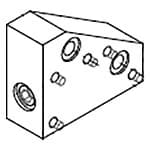 Блок подключения шлангов . Реплика X263D380H02.