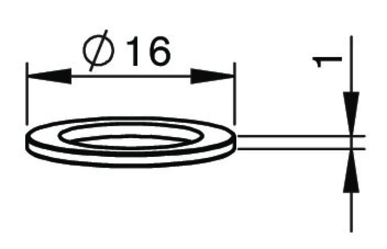 Защитный диск Ø 16, пластик (62094006, AM325-4006-R)