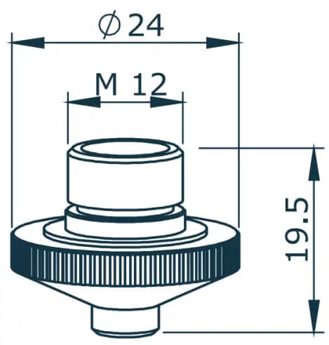 Cопло одинарное Ø1.5 хромированное (Prima LW6.1E.111)
