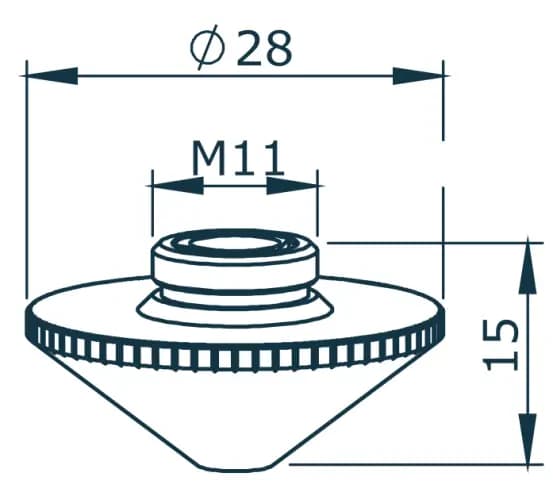 Двойное сопло Ø2.5 CP (PT358-0025CP)