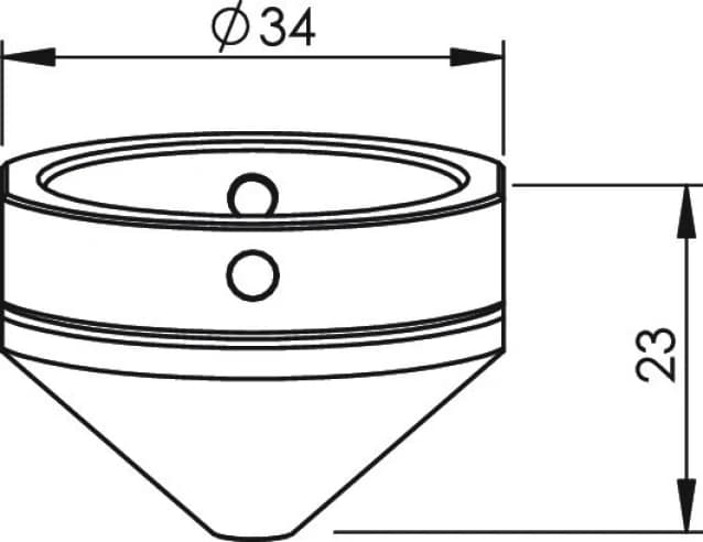 Внешнее сопло Ø4.0 (D08, D24) для Mitsubishi eX, eX-F, SR (BQ980D434G01, MB327-0434)