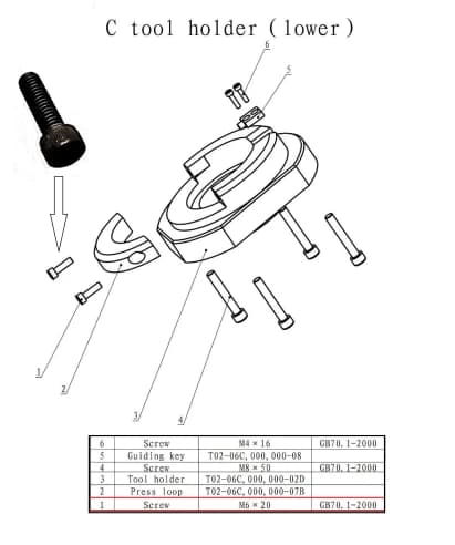 Винт М6х20, GB70.1-2000
