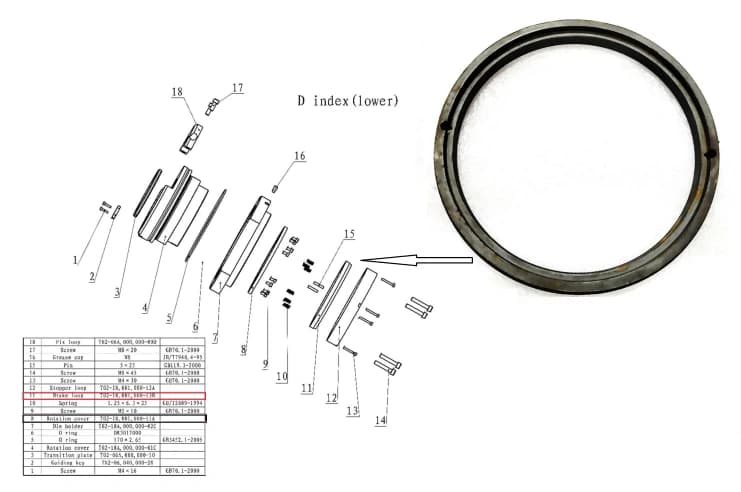 Тормозное кольцо  T02-18,001,000-13B