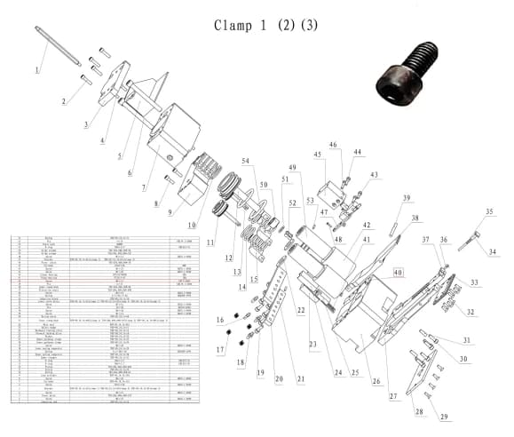 Винт M8×16, GB77-2000