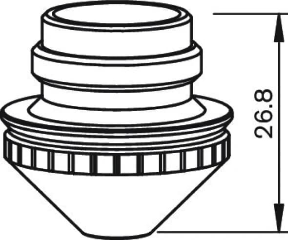 Сопло одинарное Ø2.0 (280027-P0492-626-00020, PT376-0020)