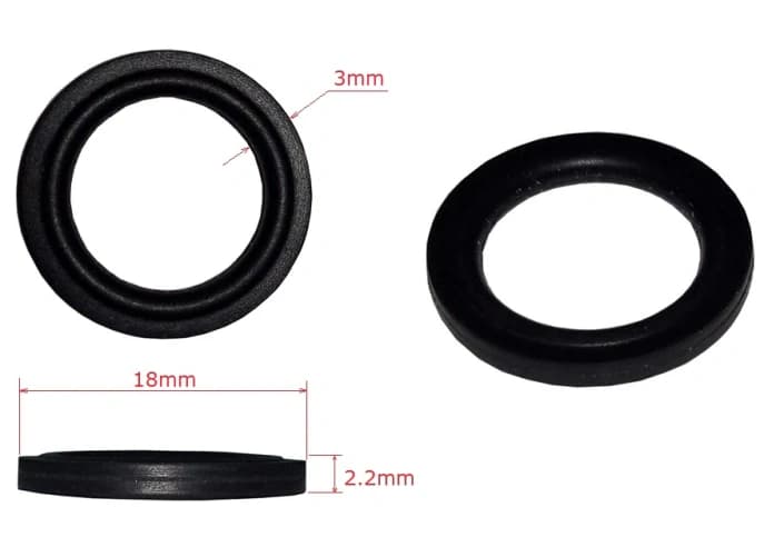 Уплотнительное кольцо прямоугольного сечения 18х3х2.2