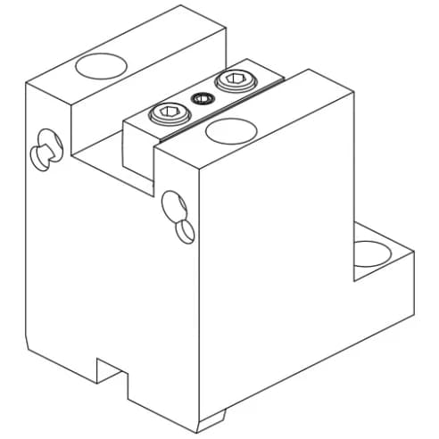 Держатель осевых резцов 20х20 мм, BMT55 BIGLIA, H=100 мм