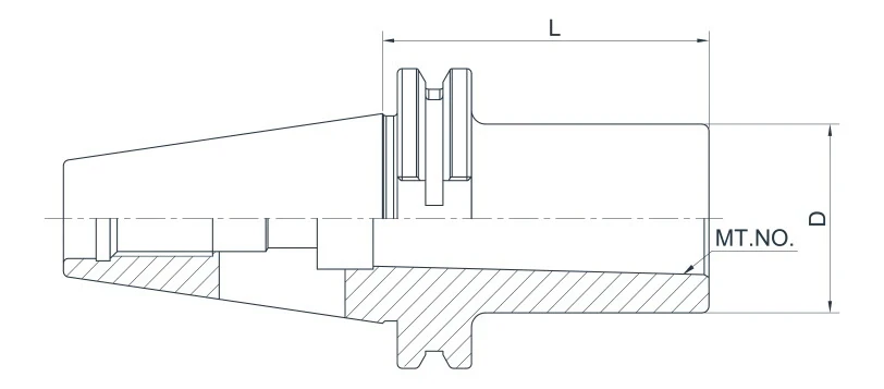 Держатель AdvaCut SK50 для сверл с конусом Морзе №5 (MK5), L=105мм; DIN69871; AD; G6,3