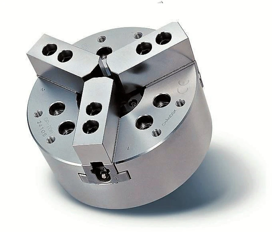 Гидравлический высокоскоростной 3-х кулачковый патрон, Ø210 мм, сквозное отверстие 52 мм, посадка А2-6 