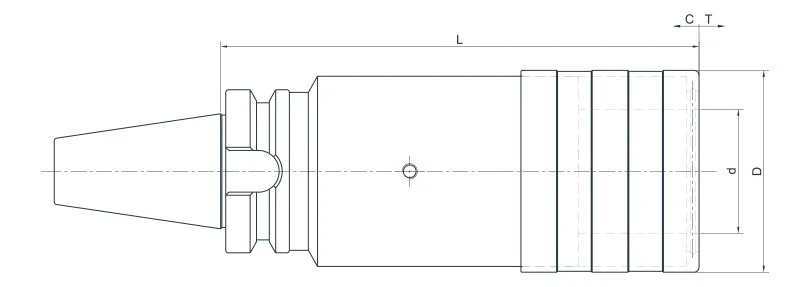 Быстросменный патрон для метчиков с компенсационной муфтой AdvaCut BT30, M8-M20, L=95мм; MAS403/BT;