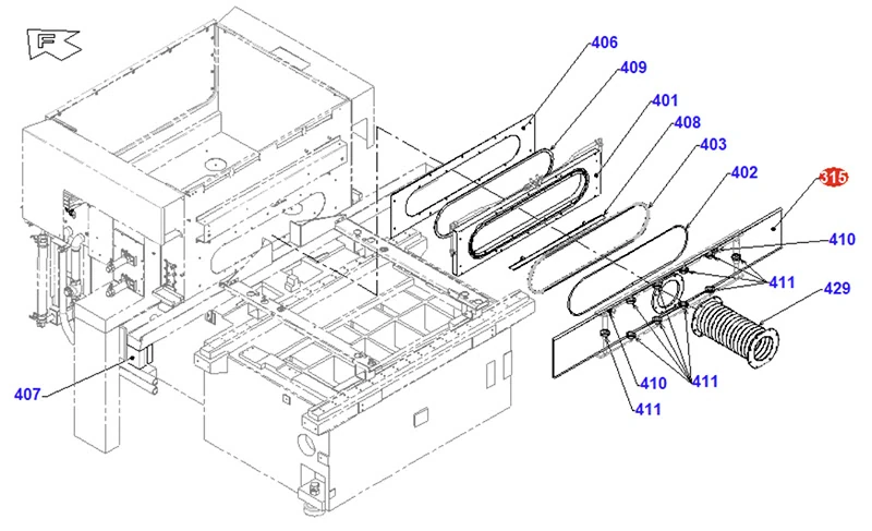 Прижимная плита-уплотнение BA24. Реплика X192B437G52
