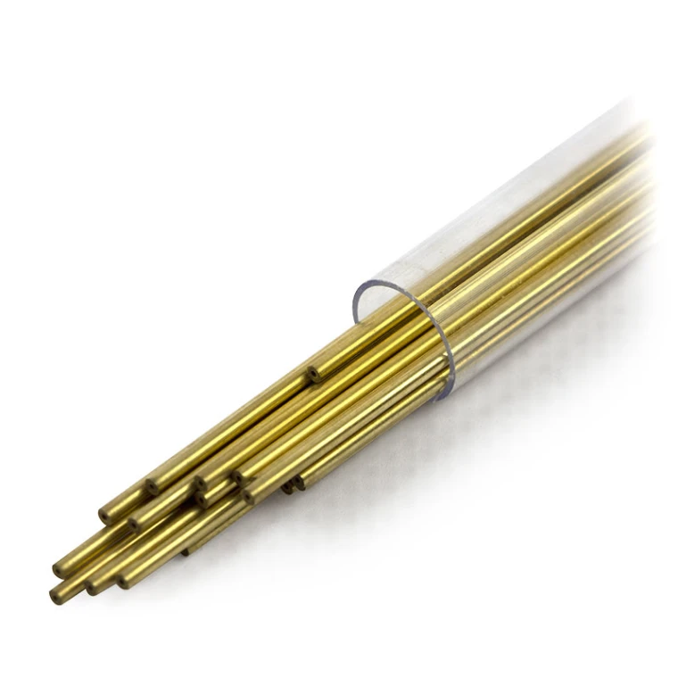 Латунный одноканальный электрод 1.4x400 мм