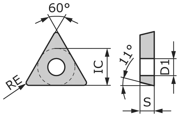 Пластина токарная TPGT080204-TBLL-CP1320