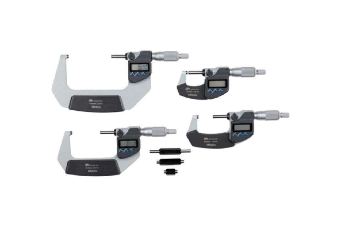 Набор цифровых микрометров Digimatic, 0-100, с трещоткой 