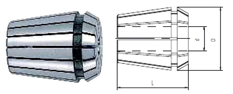 Цанга ER16, ø2.5 мм, высокоточная, макс. биение 0,005 мм