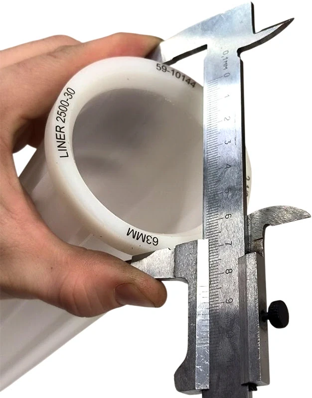 Пластиковая направляющая для податчика прутка (64 мм)