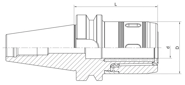 Патрон фрезерный (силовой) AdvaCut BBT50 D32 мм; MAS403/BT; AD; G6,3; H=300