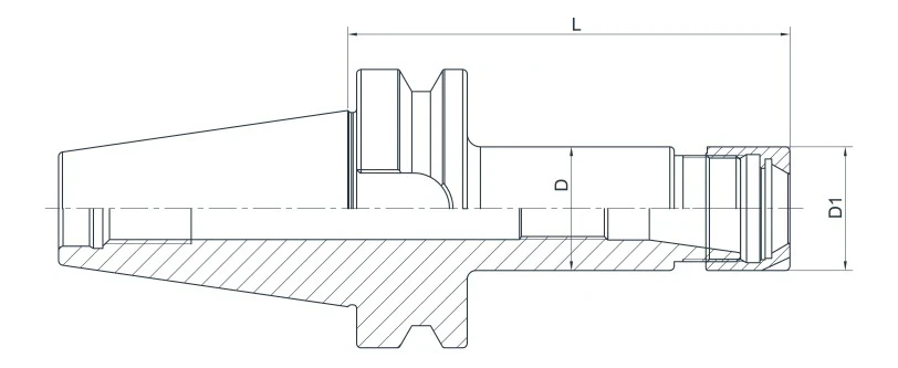 Цанговый патрон c мини гайкой AdvaCut BT50 ER16, ø1-10 мм, H=100; MAS403/BT; AD; G6,3