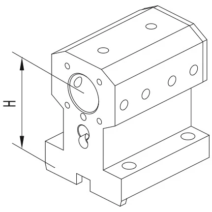 Держатель расточных резцов и корпусных сверл Ø40 мм, BMT55 BIGLIA, H=80 мм