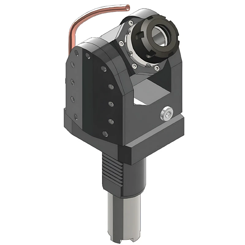 Приводной регулируемый (±90°) блок (левый) AdvaCUT VDI40, ER25, T=1:1, RPM=6000, H=81, внеш. СОЖ, хвостовик L=117.55 мм (HAAS)