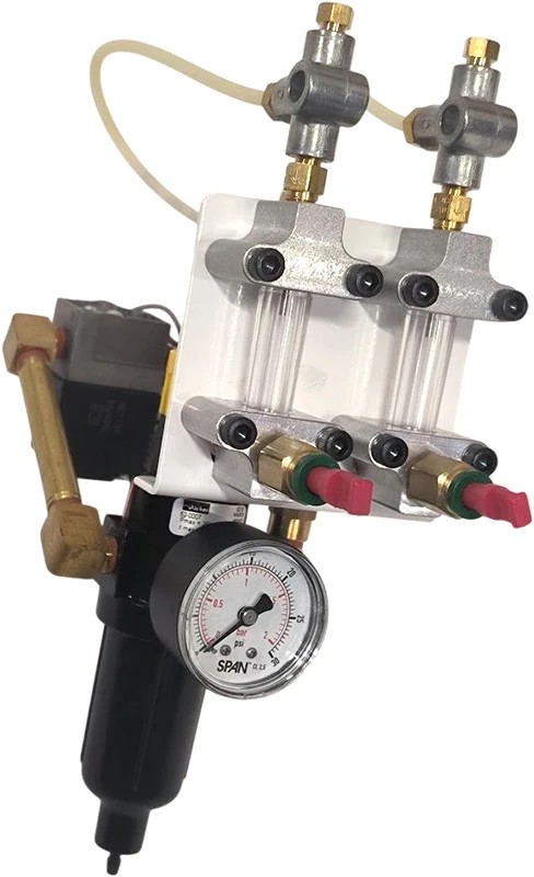 Узел смазки (BIJUR) вертикального фрезерного станка для двух портового шпинделя