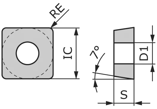 Пластина токарная SCGX09T308-TANN-CU4020
