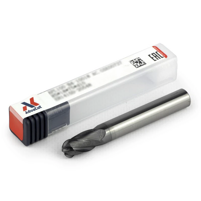 Фреза концевая твердосплавная APL100-BNCM4-100-018-500, сферическая, ØD 10 мм