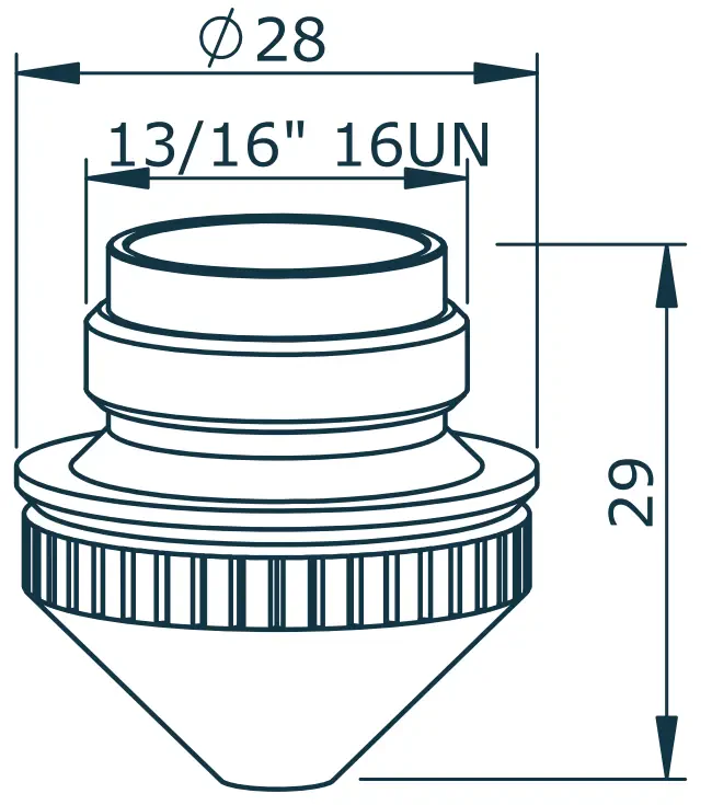 Сопло двойное CONE Ø1.25 для Salvagnini (3164010182)