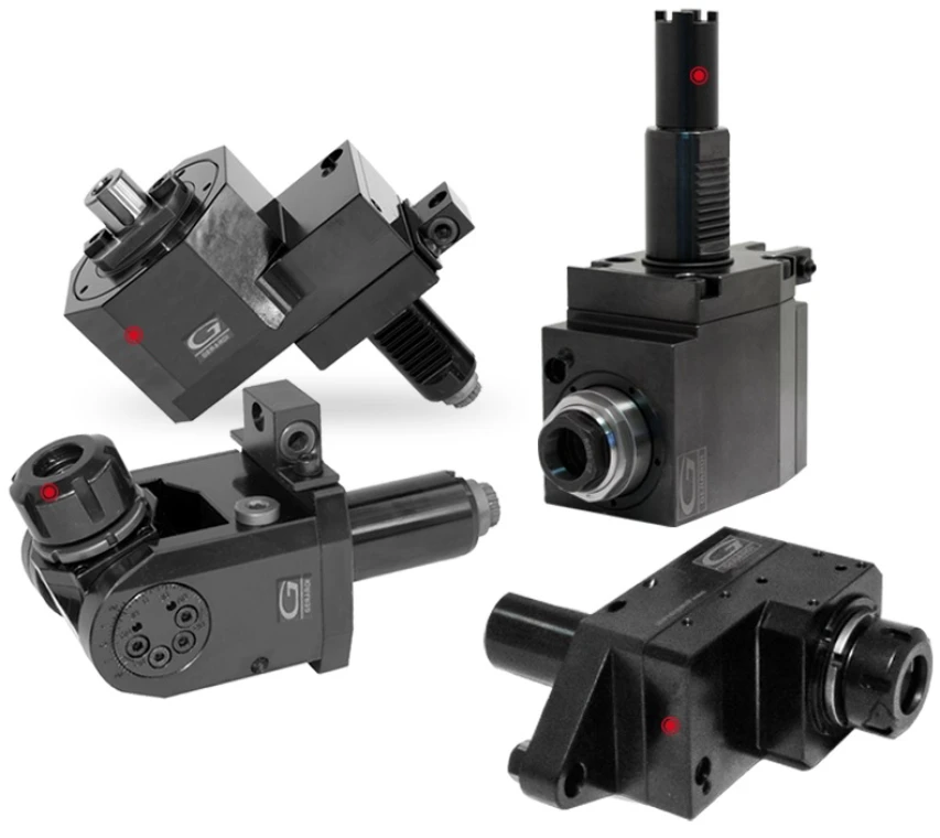 Приводной радиальный блок (левый-правый) DIN 5480-VDI-40 ER-32 RPM=5000 1:1 H=100 внутр. СОЖ