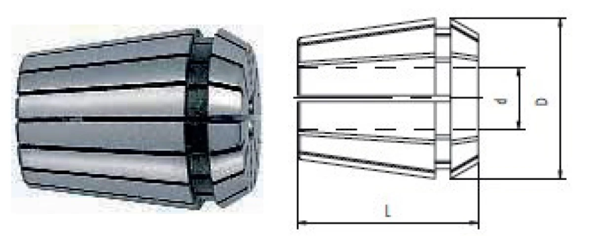 Цанга ER16, ø1,5 мм, макс.биение 0,015 мм