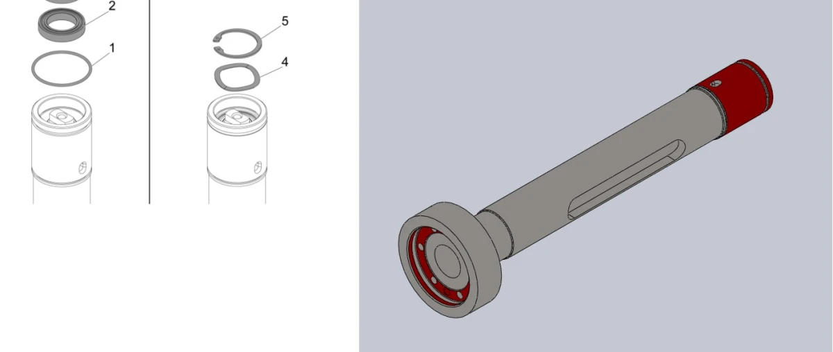 Набор для замены трубы приводного инструмента револьвера BMT65