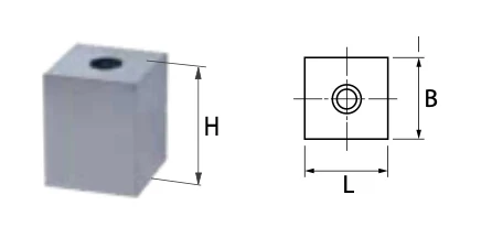 Магнитная проставка для зажима, р-р 30х30х23, T.1, Art. 88B