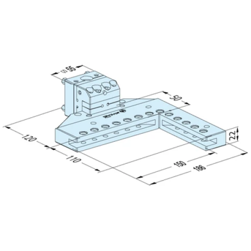 Угловое приспособление (тиски) UniVise P, ITS50