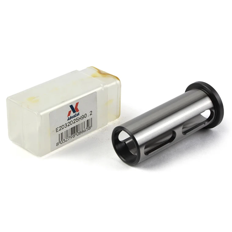 Редукционная втулка с профрезерованными окнами, D32 - D25, длина 90 мм