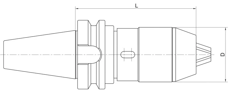 Универсальный сверлильный патрон AdvaCut BBT40, ø 1-13мм, L=105мм; MAS403/BT; A;