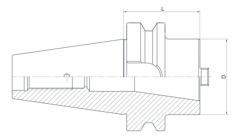 Переходная оправка AdvaCut с BT40 MAS 403/BT на BT30 MAS 403/BT, L=60мм; A; G6,3;