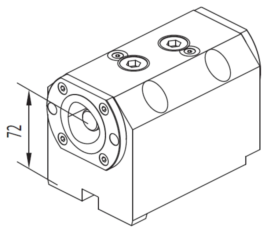 Держатель осевой двухсторонний с посадкой CAPTO, С 50, BMT-65 HAAS